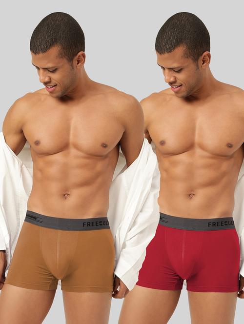 men solid trunks combo - 21342771 - Very Small Image - 1