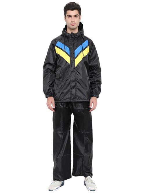 men's full length color block rain suit set - 21343708 - Very Small Image - 1