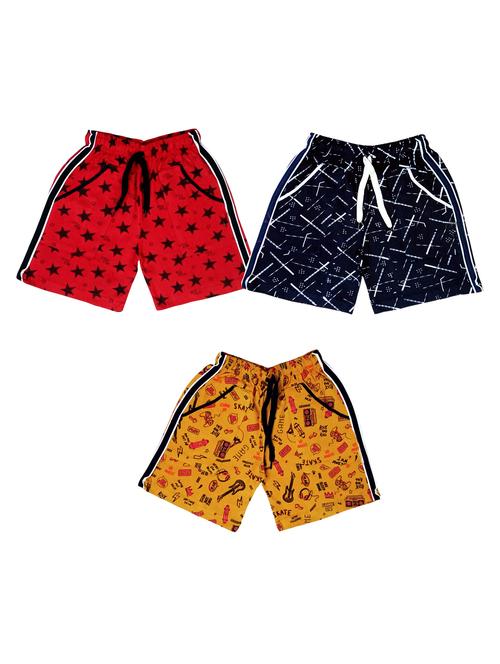 kids pack of 3 printed shorts - 21345099 - Very Small Image - 1