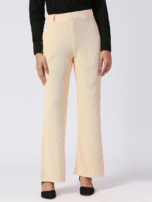 women solid mid rise bootcut trouser - 21345218 - Very Small Image - 1