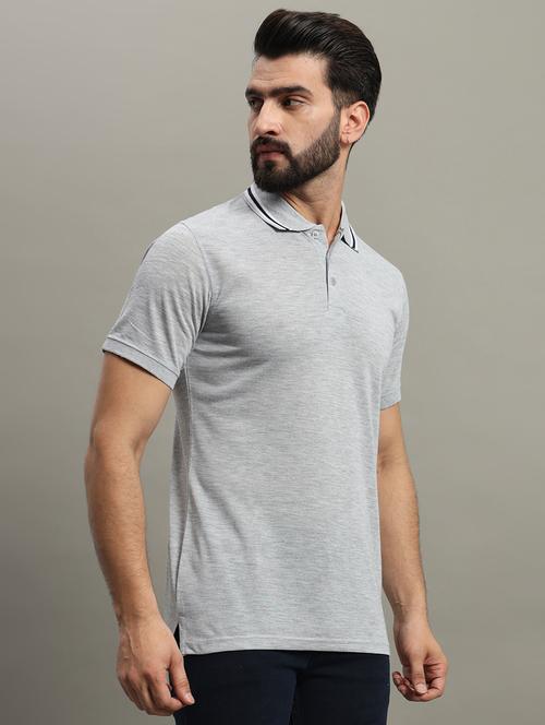 men solid polo t-shirt - 21345270 - Very Small Image - 1