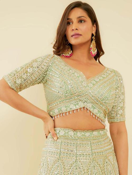 women semi-stitched lehenga choli with dupatta - 21345723 - Very Small Image - 1