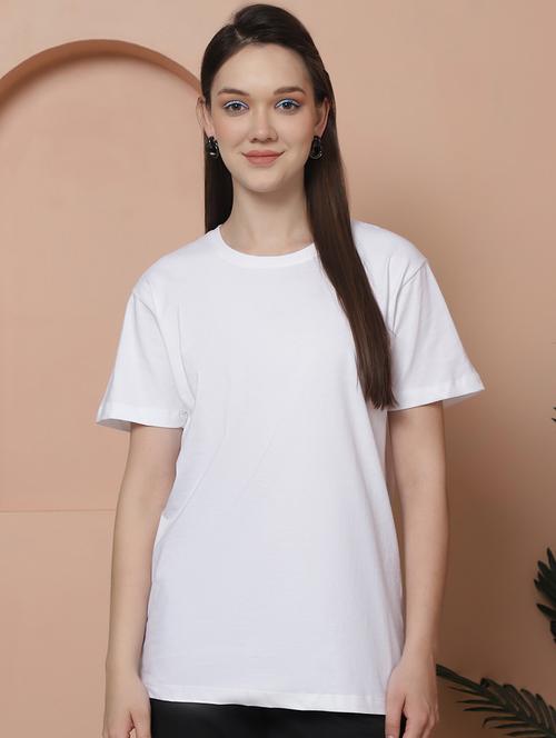 women solid short sleeves t-shirt - 21345843 - Very Small Image - 1