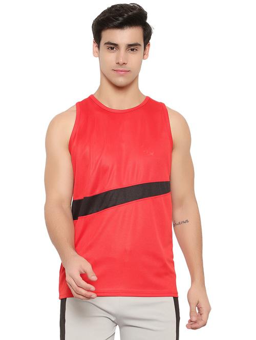men printed round neck vest - 21345871 - Very Small Image - 1