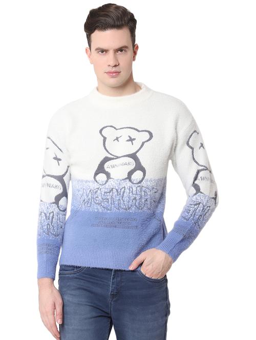 men long sleeve self-designed pullover - 21345879 - Very Small Image - 1