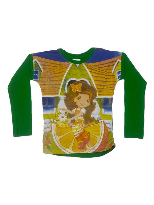 kids green cotton blend regular tee - 21346094 - Very Small Image - 1