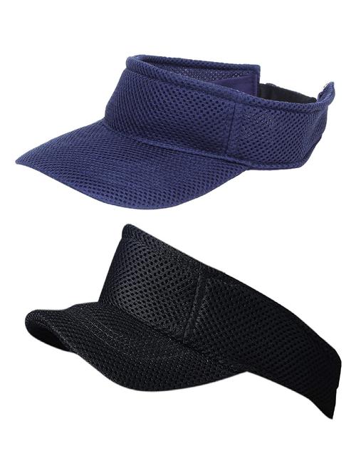 men solid set of 2 casual cap - 21346299 - Very Small Image - 1