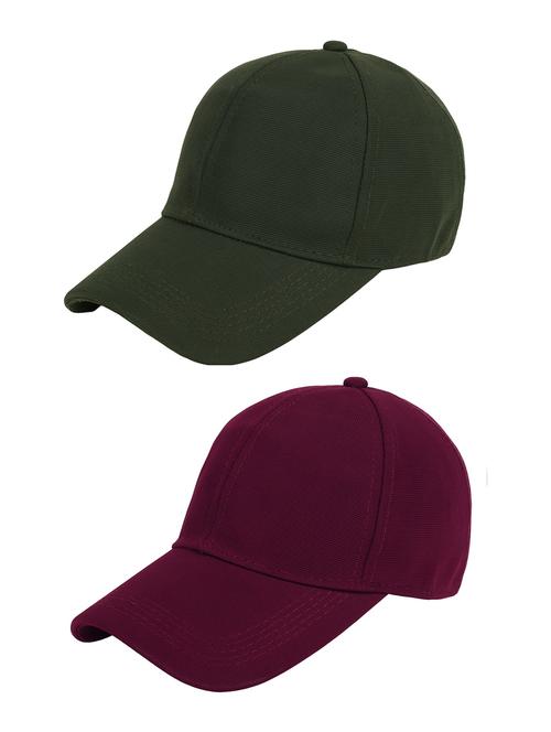 men's solid pack of 2 cap - 21346431 - Very Small Image - 1