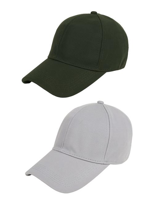 men's solid pack of 2 cap - 21346432 - Very Small Image - 1