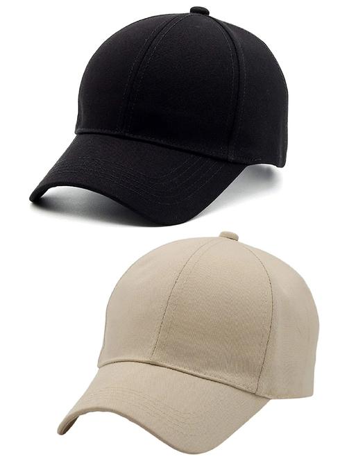 men's pack of 2 solid caps - 21346538 - Very Small Image - 1