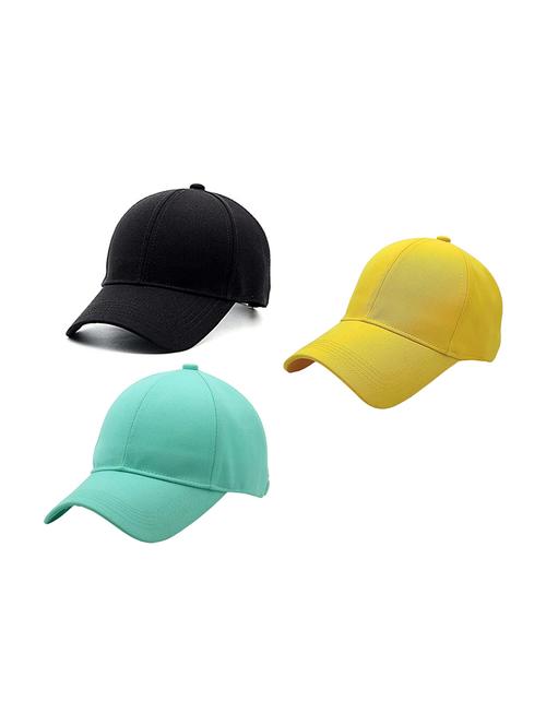 men's pack of 3 solid caps - 21346542 - Very Small Image - 1