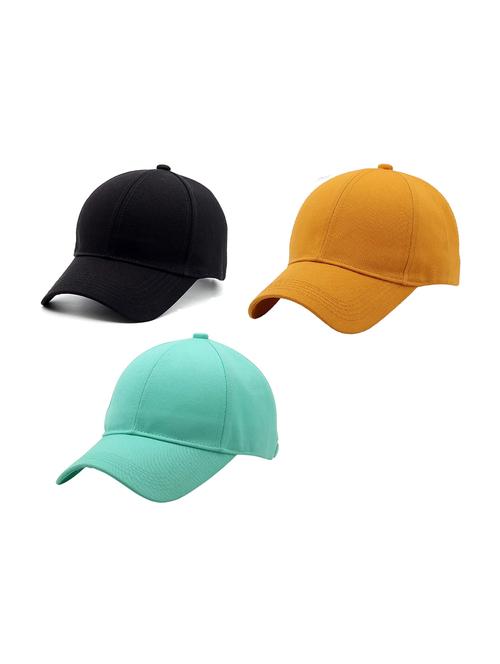men's pack of 3 solid caps - 21346557 - Very Small Image - 1