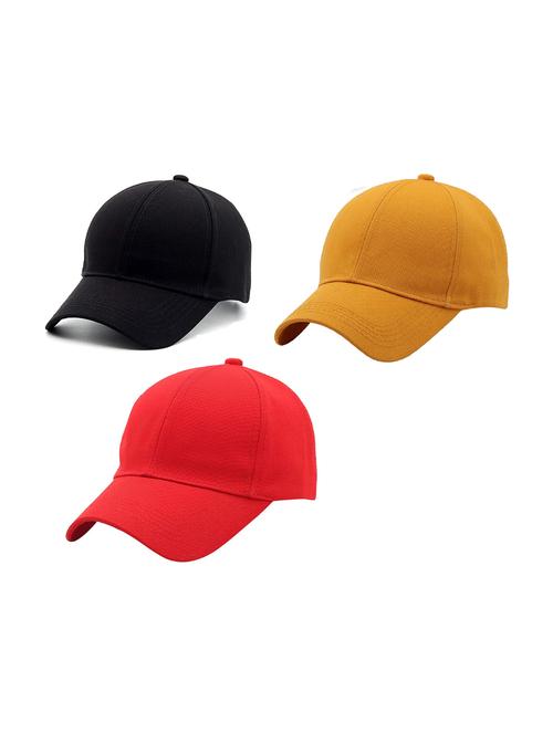 men's pack of 3 solid caps - 21346558 - Very Small Image - 1