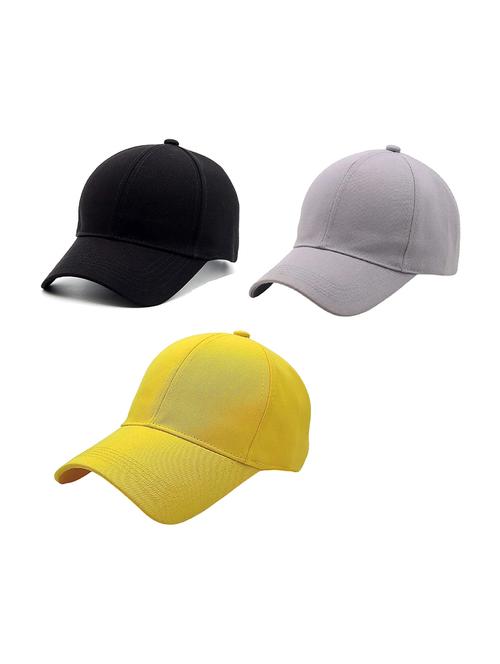men's pack of 3 solid caps - 21346572 - Very Small Image - 1