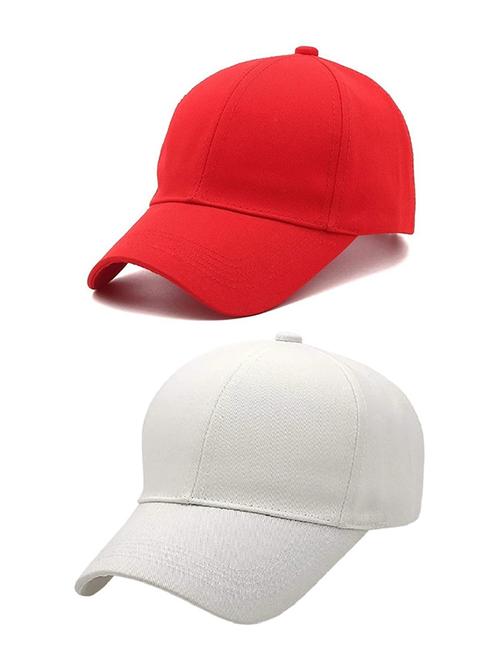 men's pack of 2 solid caps - 21346616 - Very Small Image - 1