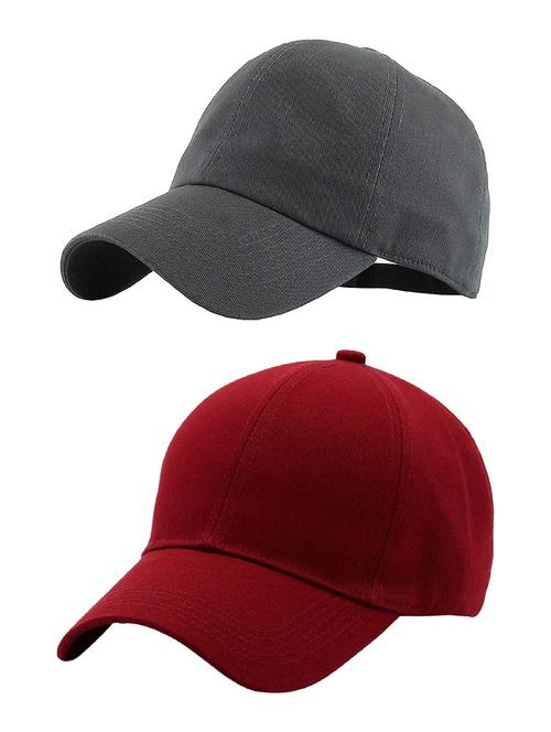 men's pack of 2 solid caps - 21346661 - Very Small Image - 1