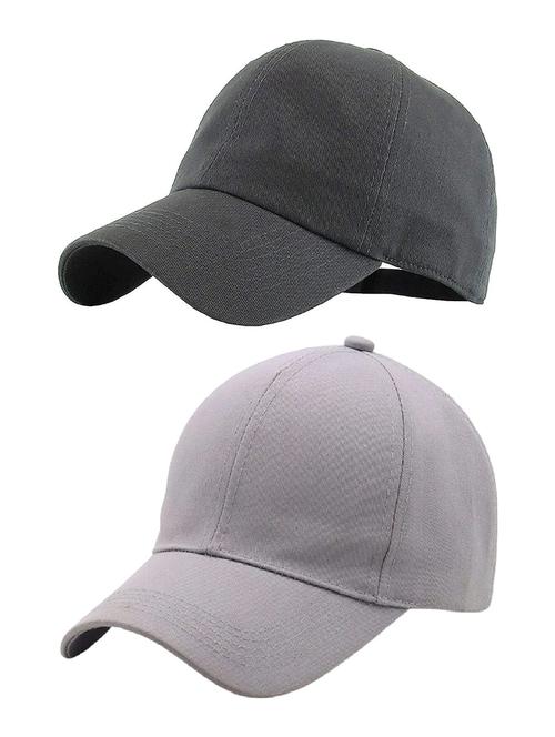 men's pack of 2 solid caps - 21346662 - Very Small Image - 1