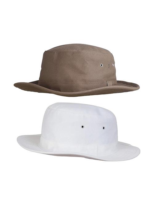 men pack of 2 solid summer hat - 21346799 - Very Small Image - 1