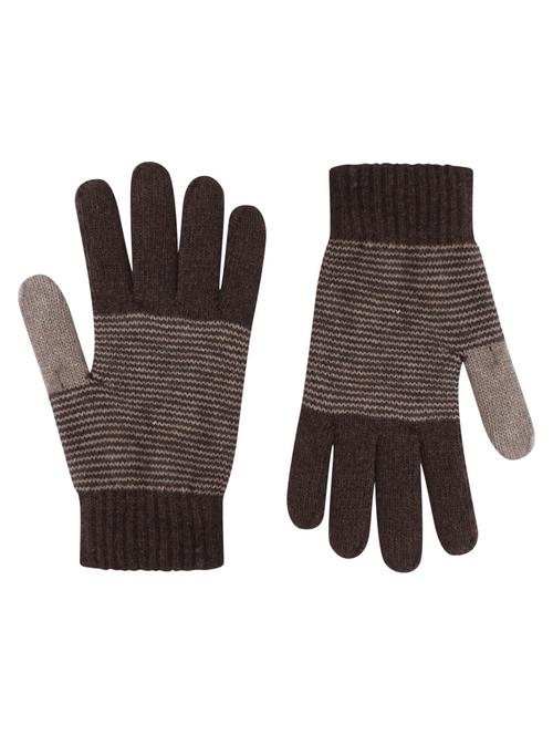 men striped woolen gloves - 21347007 - Very Small Image - 1