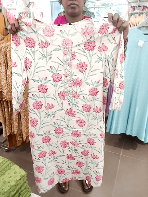 off white rayon kurta - 21347346 - Very Small Image - 1
