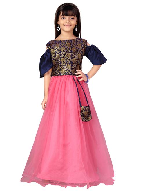 girls solid stitched lehnga choli - 21348878 - Very Small Image - 1