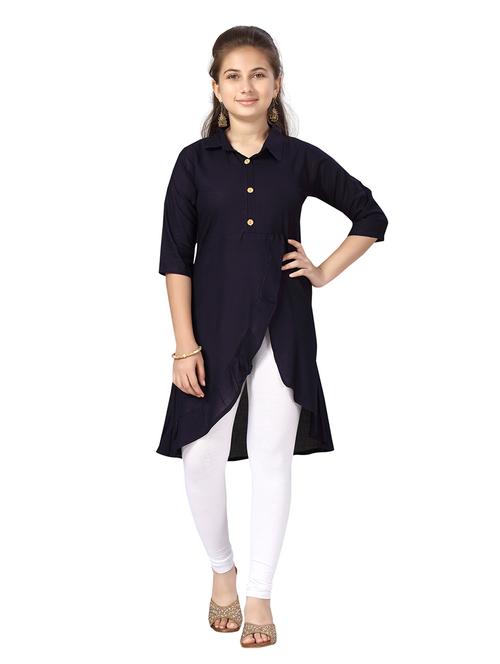girls solid top pant set - 21348919 - Very Small Image - 1