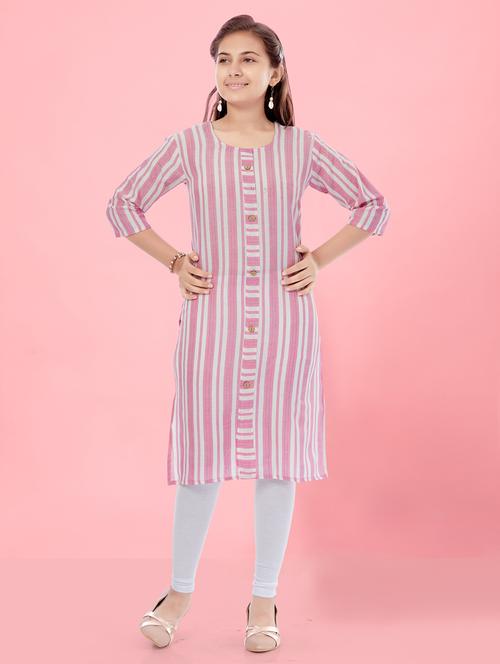 girls printed kurta legging set - 21348978 - Very Small Image - 1