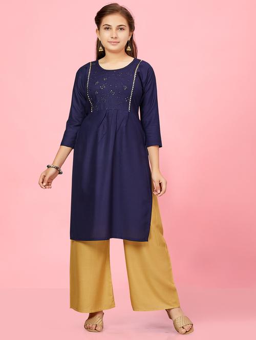 girls top and bottom ethnic wear sets - 21349051 - Very Small Image - 1