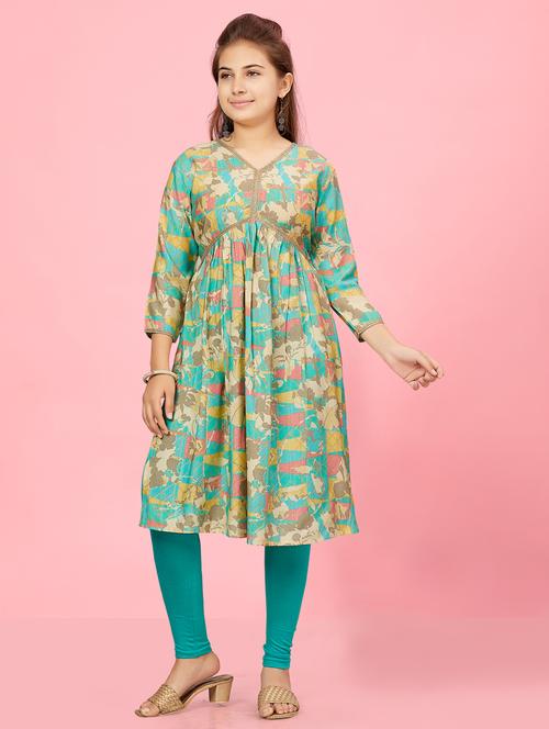 girls top and bottom ethnic wear sets - 21349057 - Very Small Image - 1