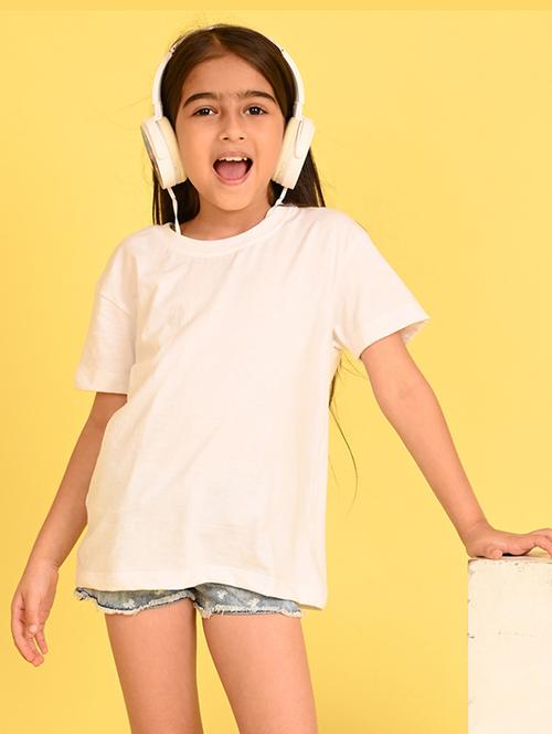 girls back print short sleeve tee - 21349908 - Very Small Image - 1