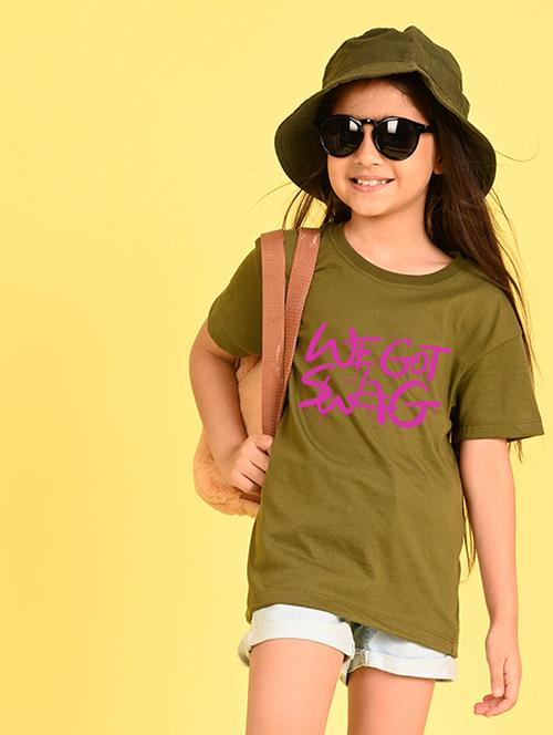 girls round neck oversized t-shirt - 21349927 - Very Small Image - 1
