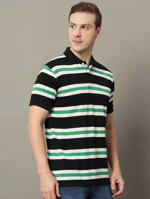 men striped polo t-shirt - 21350369 - Very Small Image - 1
