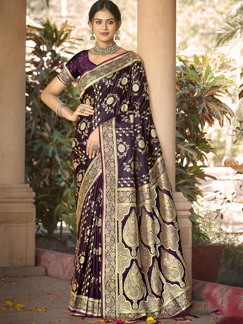 women self design banarasi saree - 21351048 - Very Small Image - 1
