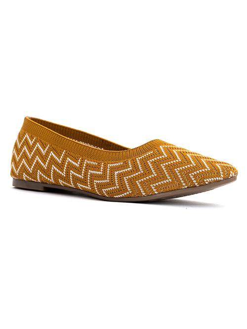 yellow synthetic slip on ballerina - 21351196 - Very Small Image - 1