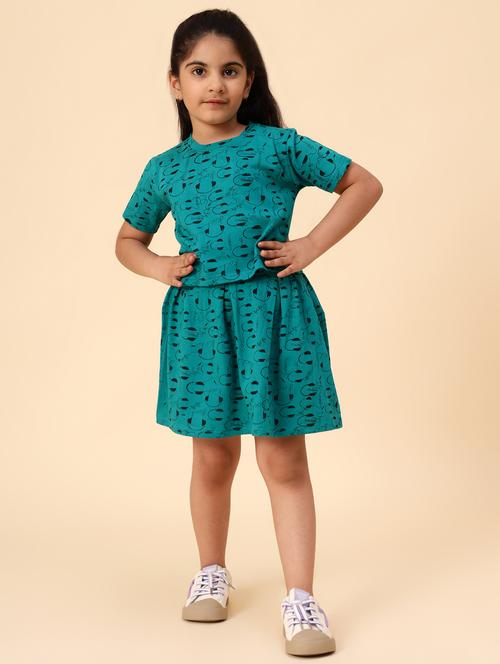 girls printed skirt top set - 21351306 - Very Small Image - 1