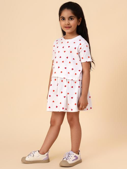 girls mid rise printed regular skirt - 21351311 - Very Small Image - 1