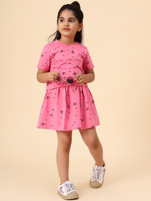 kids pink cotton blend top - 21351322 - Very Small Image - 1