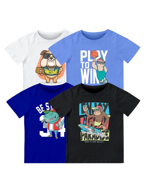 multi colored cotton blend tshirt - 21351375 - Very Small Image - 1
