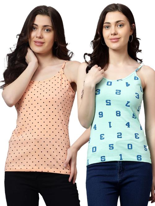 pack of 2 printed camisole top - 21351692 - Very Small Image - 1