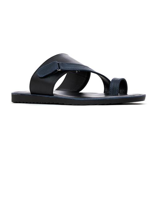 navy blue synthetic slip on sandals - 21351923 - Very Small Image - 1
