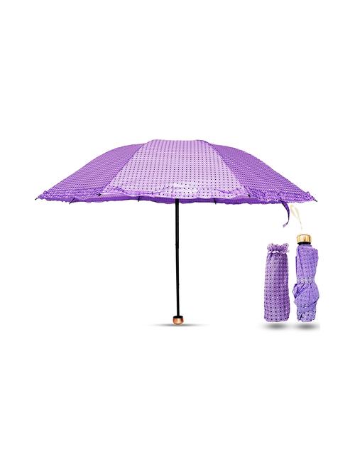 lavender polka dots umbrella - 21352943 - Very Small Image - 1
