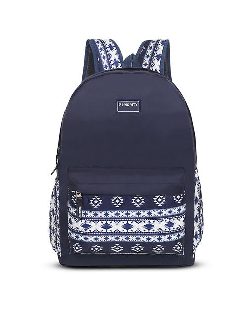 navy blue polyester fashion backpack - 21353533 - Very Small Image - 1