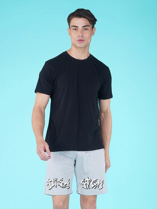 men placement print cotton blend shorts - 21354921 - Very Small Image - 1