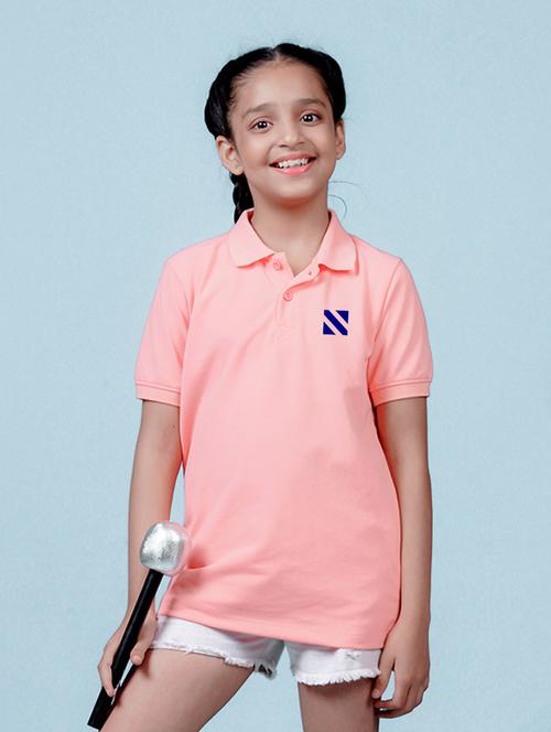 girls back print polo t-shirt - 21355333 - Very Small Image - 1