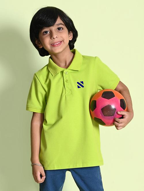 boys back print polo t-shirt - 21355436 - Very Small Image - 1