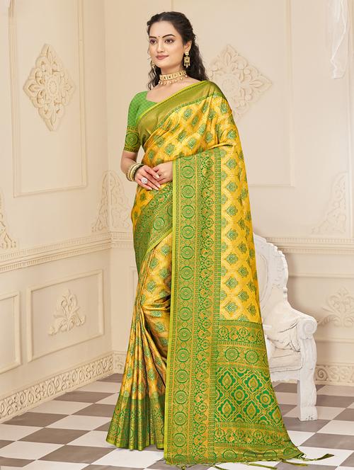 women zari work kanjivaram saree - 21355690 - Very Small Image - 1