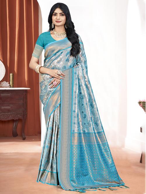 women self design banarasi saree - 21355696 - Very Small Image - 1
