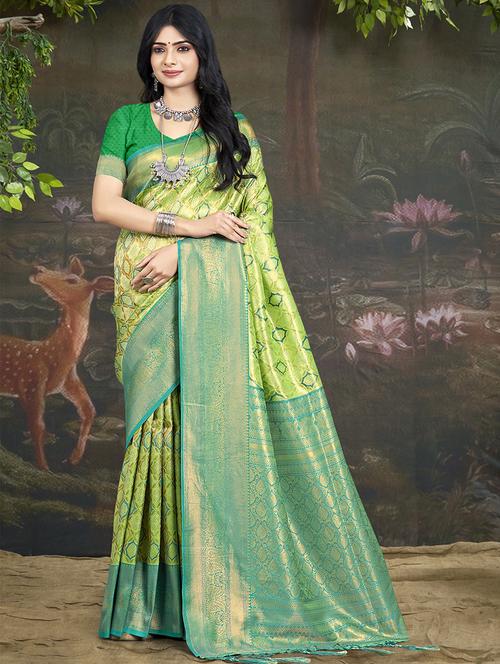 women self design kanjivaram saree - 21355704 - Very Small Image - 1
