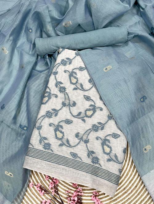 women self design unstitched suit set - 21357589 - Very Small Image - 1