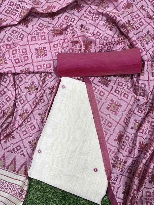 women self design unstitched suit set - 21357661 - Very Small Image - 1